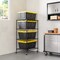Seville Classics UltraDurable® 4-Tier NSF-Certified Steel Tote Shelving